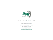 Tablet Screenshot of kpa-zahntechnik.de